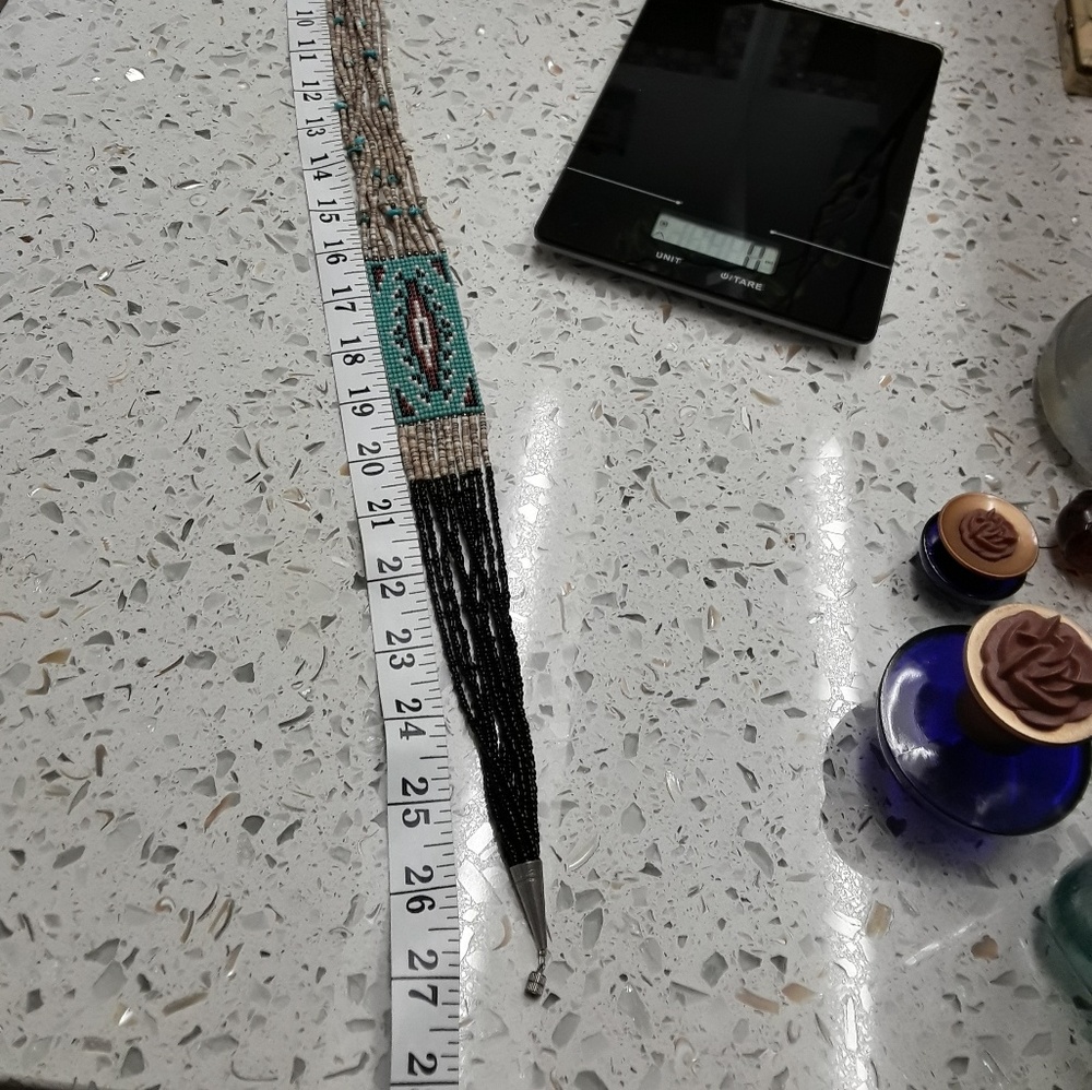 🚫SOLD🚫Vintage Native American Seed Bead Necklace - Picture 6 of 6